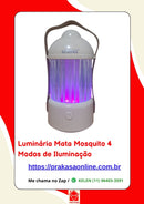 Luminária Mata Mosquito 4 Modos de Iluminação