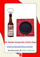 Kit: Abridor de garrafa e Porta-Copo Budweiser