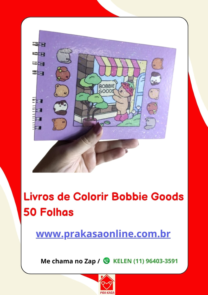 Livros de Colorir Bobbie Goods 50 Folhas