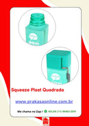 Garrafa de Água Quadrada Squeeze Portátil com Alça - 450ml
