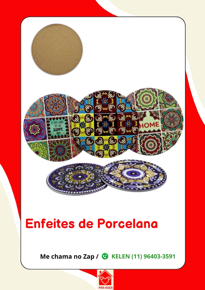 Enfeites de Porcelana - Home e Olho Grego