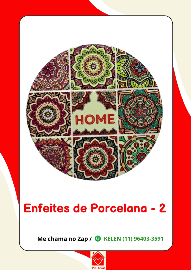 Enfeites de Porcelana - Home e Olho Grego