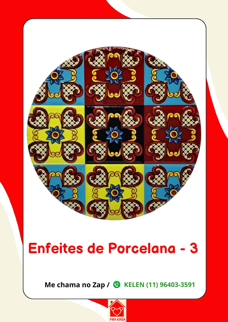 Enfeites de Porcelana - Home e Olho Grego