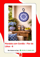 Mandala Decorativa em Porcelana com Cordão – 17 cm