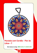 Mandala Decorativa em Porcelana com Cordão – 17 cm