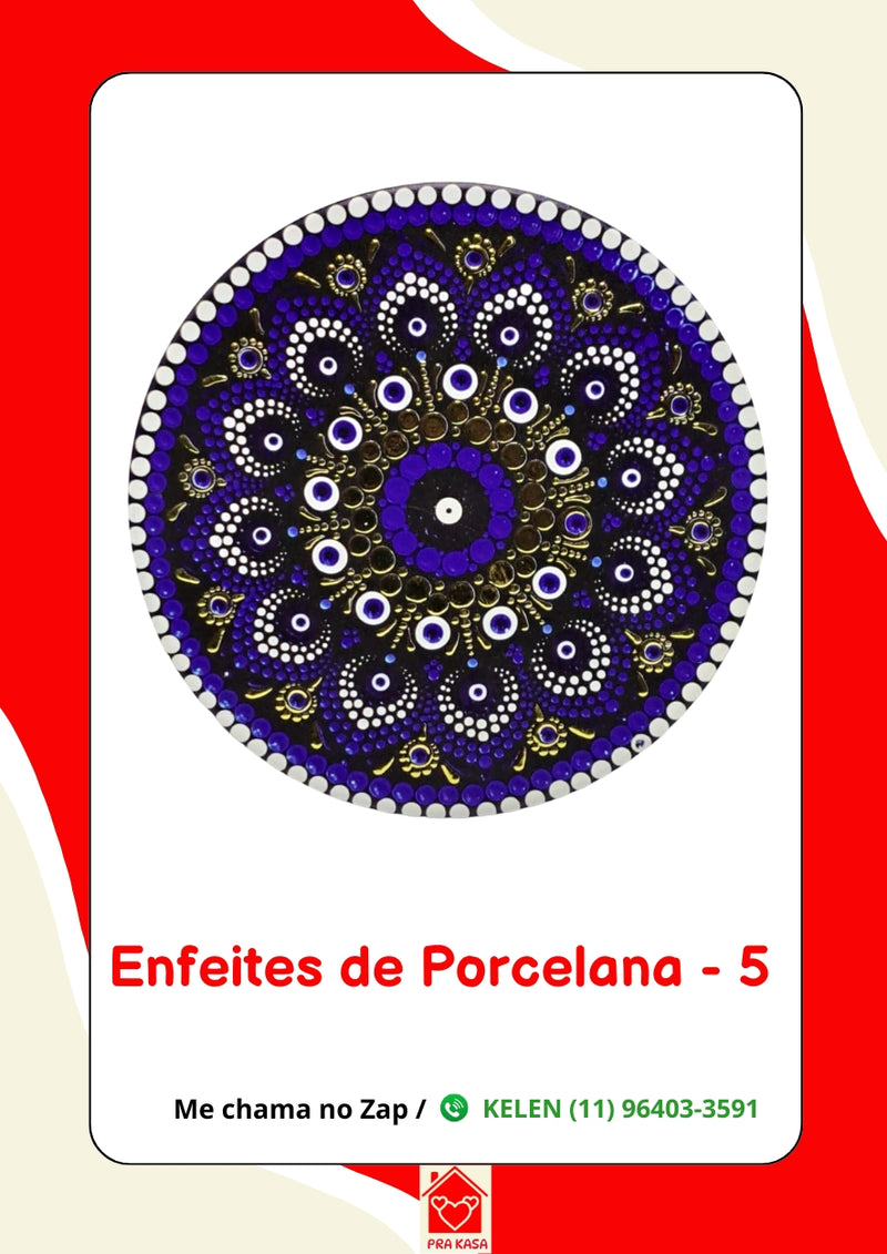 Enfeites de Porcelana - Home e Olho Grego