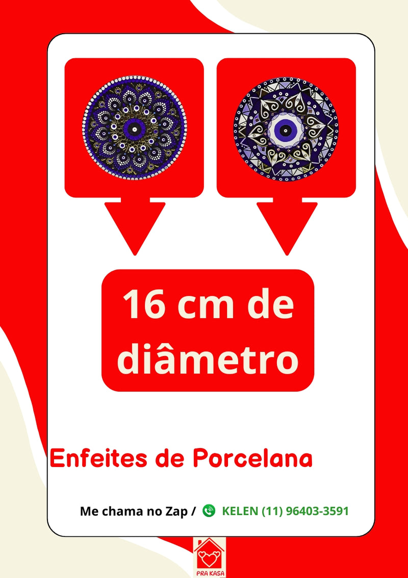 Enfeites de Porcelana - Home e Olho Grego