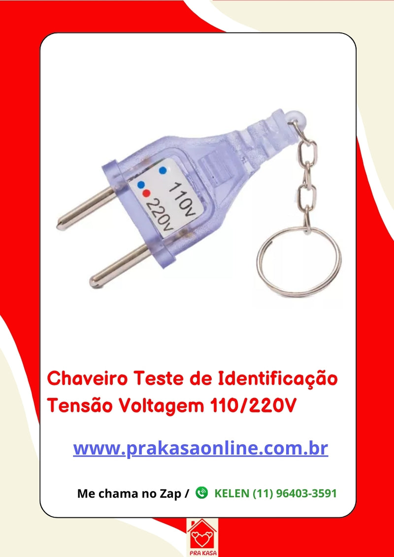 Teste Fácil Identificador de Tomadas 110 ou 220V