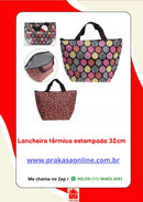 Lancheira Térmica Estampada - 32cm