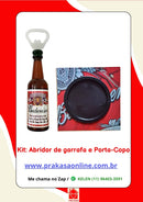 Kit: Abridor de garrafa e Porta-Copo Budweiser