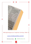 Bíblia Sagrada Gigante Luxo - Coração Azul - Com Harpa - Mulher - RC