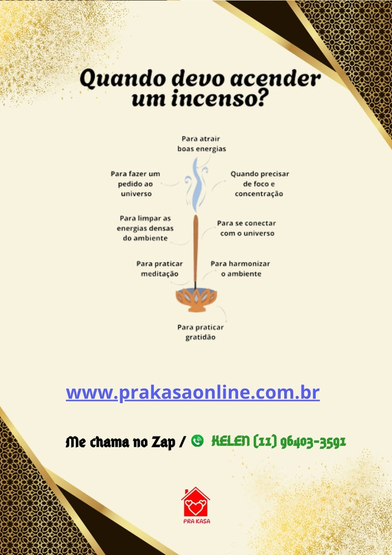 Kit - Incensário de Metal e Incenso