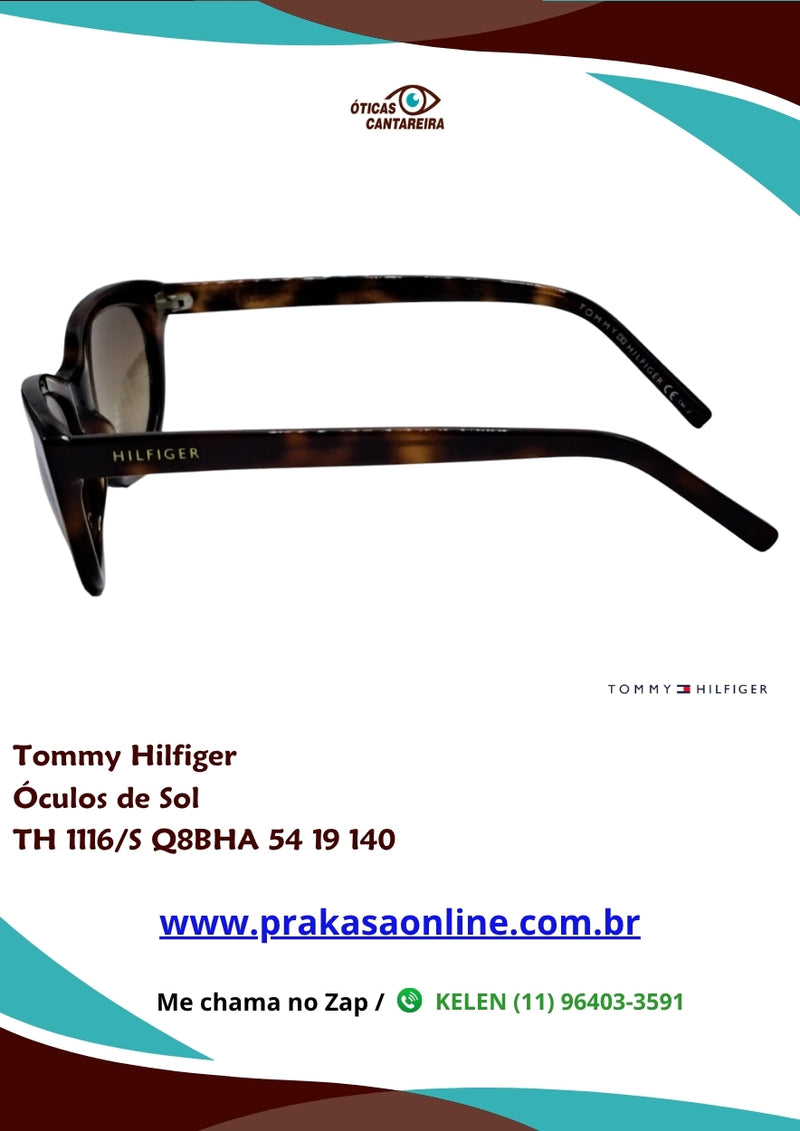 Tommy Hilfiger - Óculos de Sol - TH 1116/S Q8BHA 54 19 140