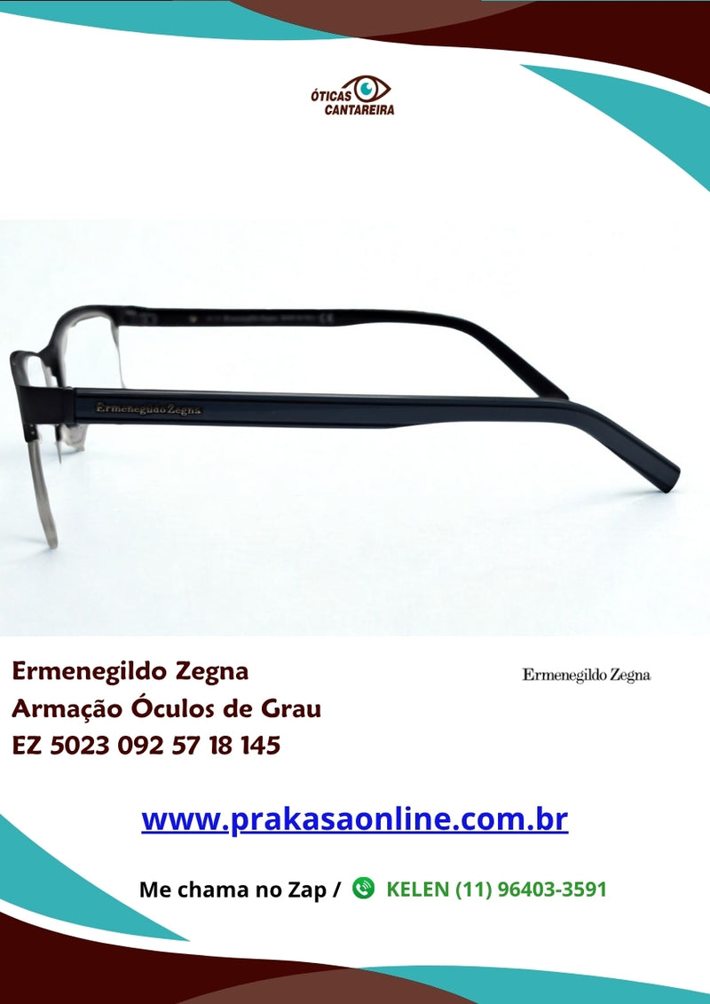 Ermenegildo Zegna - Armação Óculos de Grau - EZ 5023 092 57 18 145