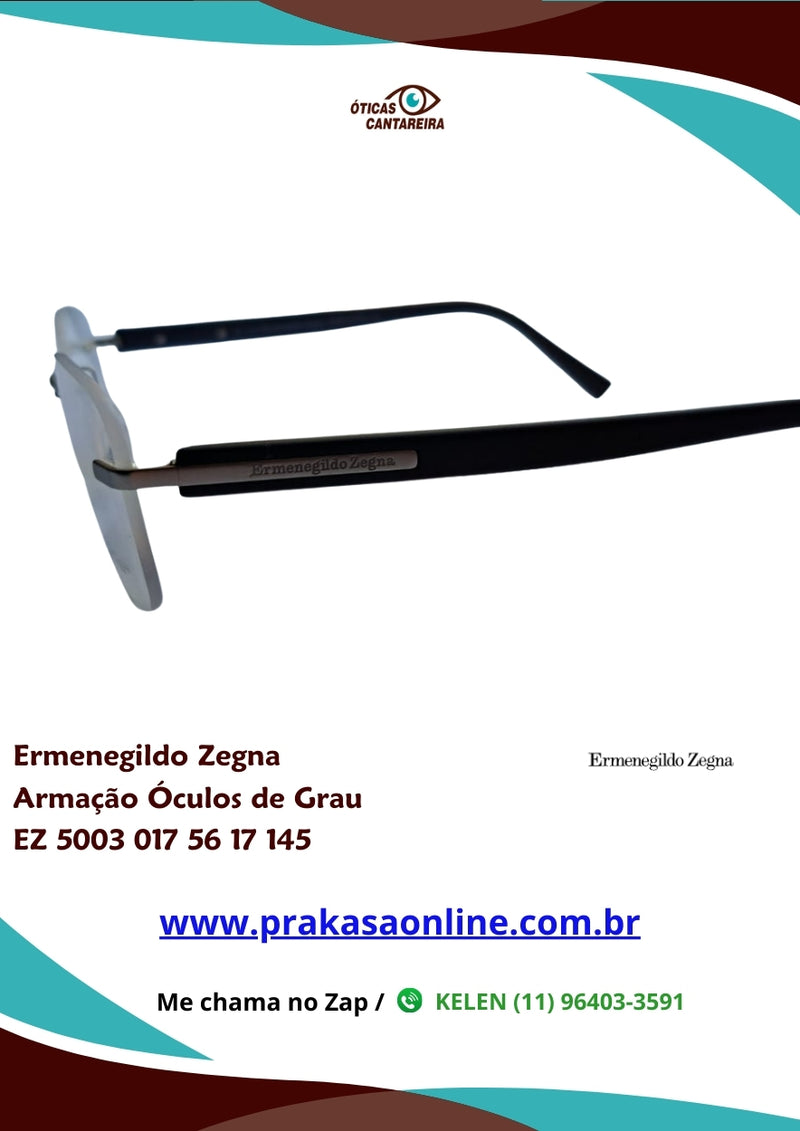 Ermenegildo Zegna - Armação Óculos de Grau - EZ 5003 017 56 17 145