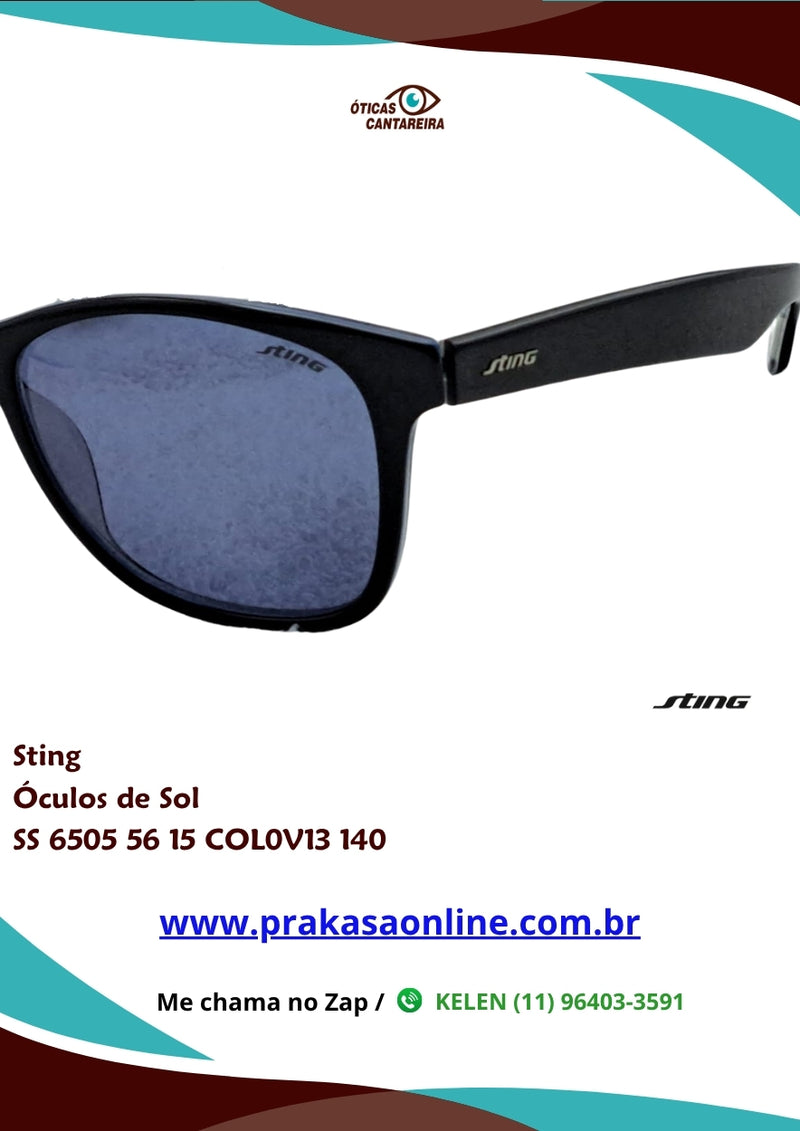Sting - Óculos de Sol - SS 6505 56 15 COL0V13 140