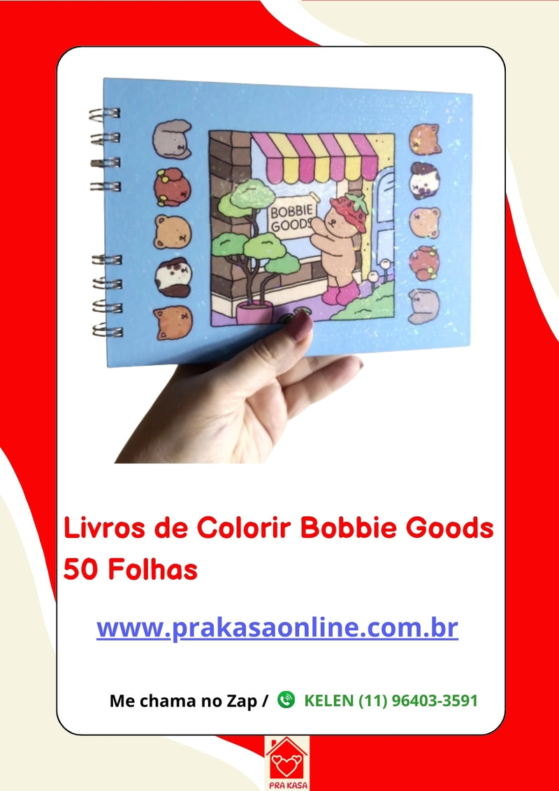 Livros de Colorir Bobbie Goods 50 Folhas