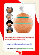Difusor de Ambiente Elétrico Ultrassônico Bivolt Ultrassônico Silencioso