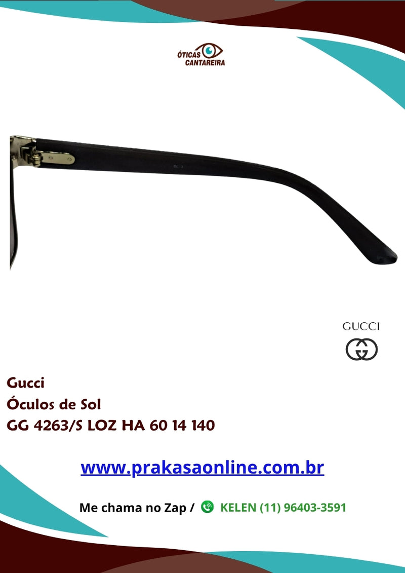 Gucci - Óculos de Sol - GG 4263/S LOZ HA 60 14 140
