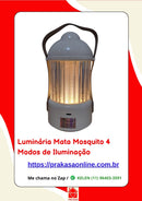 Luminária Mata Mosquito 4 Modos de Iluminação