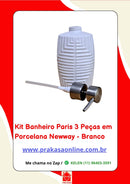 Kit Banheiro Paris 3 Peças em Porcelana – Newway