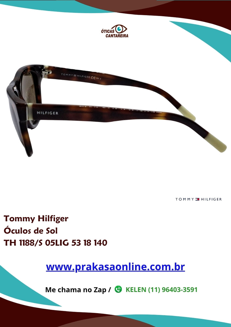 Tommy Hilfiger - Óculos de Sol - TH 1188/S 05LIG 53 18 140