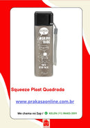 Garrafa de Água Quadrada Squeeze Portátil com Alça - 450ml