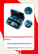 Fone de Ouvido Bluetooth M10 Sem Fio