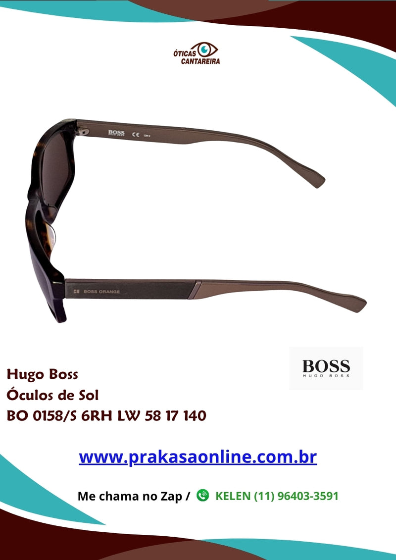 Hugo Boss - Óculos de Sol - BO 0158/S 6RH LW 58 17 140