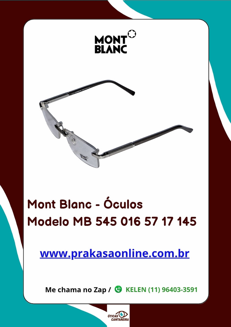 Mont Blanc - Armação Modelo MB 545 016 57 17 145