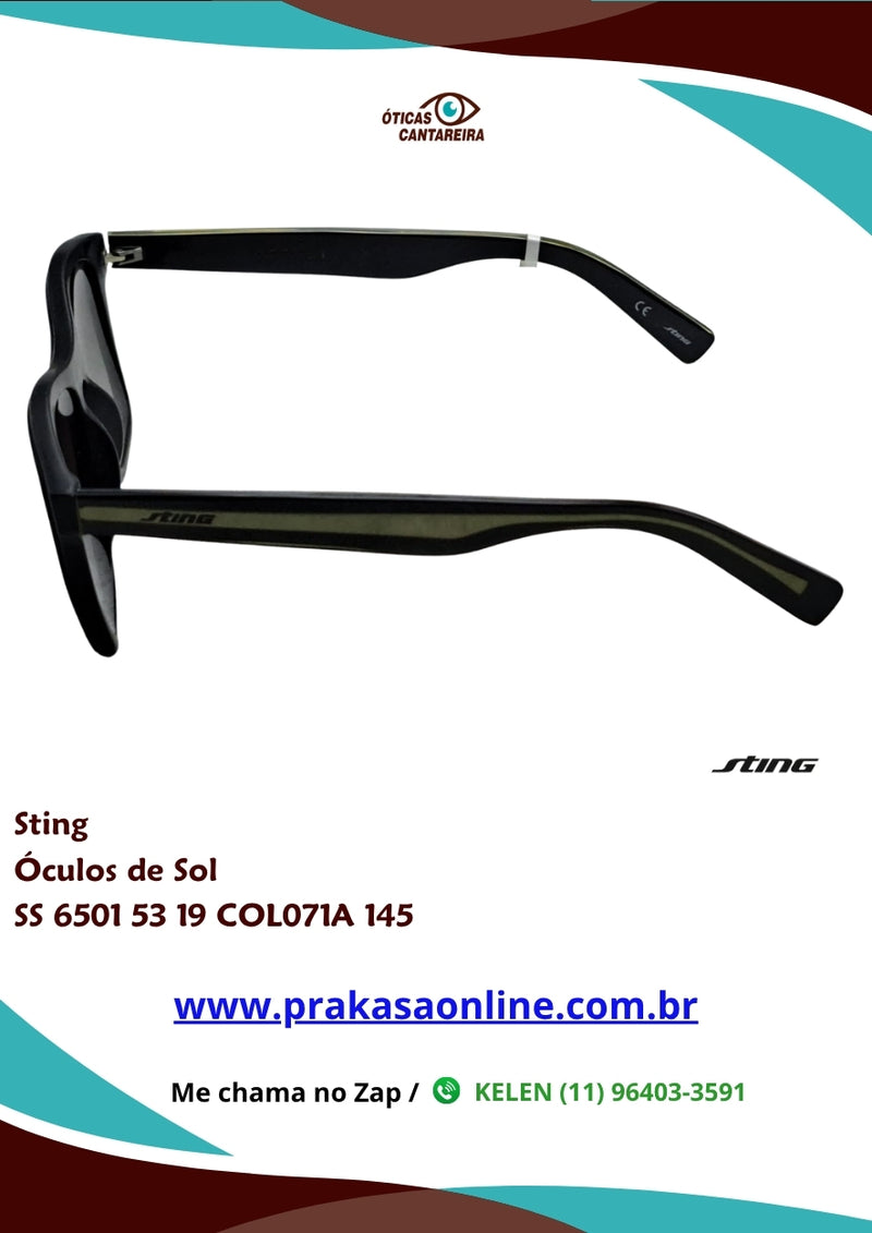 Sting - Óculos de Sol - SS 6501 53 19 COL071A 145