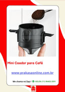 Mini Coador de Café em Aço Inox Reutilizável Monodose Filtro