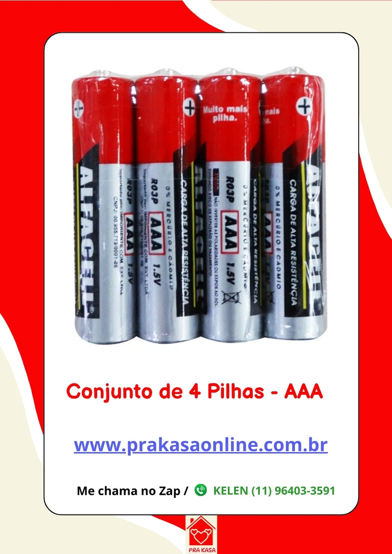 Pilhas Alfacell - AA ou AAA