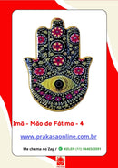 Imã de Geladeira Mão de Fátima de Cerâmica
