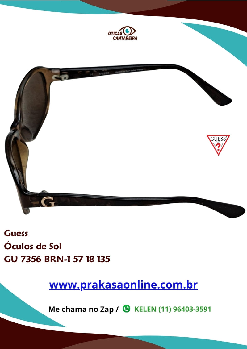 Guess - Óculos de Sol - GU 7356 BRN-1 57 18 135