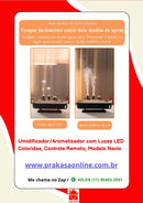 Umidificador/Aromatizador com Luzes LED Coloridas com Controle Remoto - Modelo Navio
