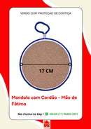Mandala Decorativa em Porcelana com Cordão – 17 cm