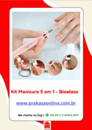 Lixadeira de Unha 5 em 1  - Manicure - Sem Fio Portátil Ponta Intercambiável Recarregável