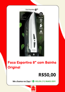 Faca Esportiva Original 8" em Aço Inox