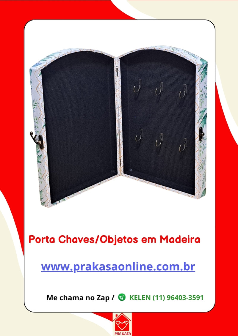 Porta Chaves/Objetos em Madeira