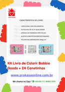 Kit Livro de Colorir Bobbie Goods + 24 Canetinhas