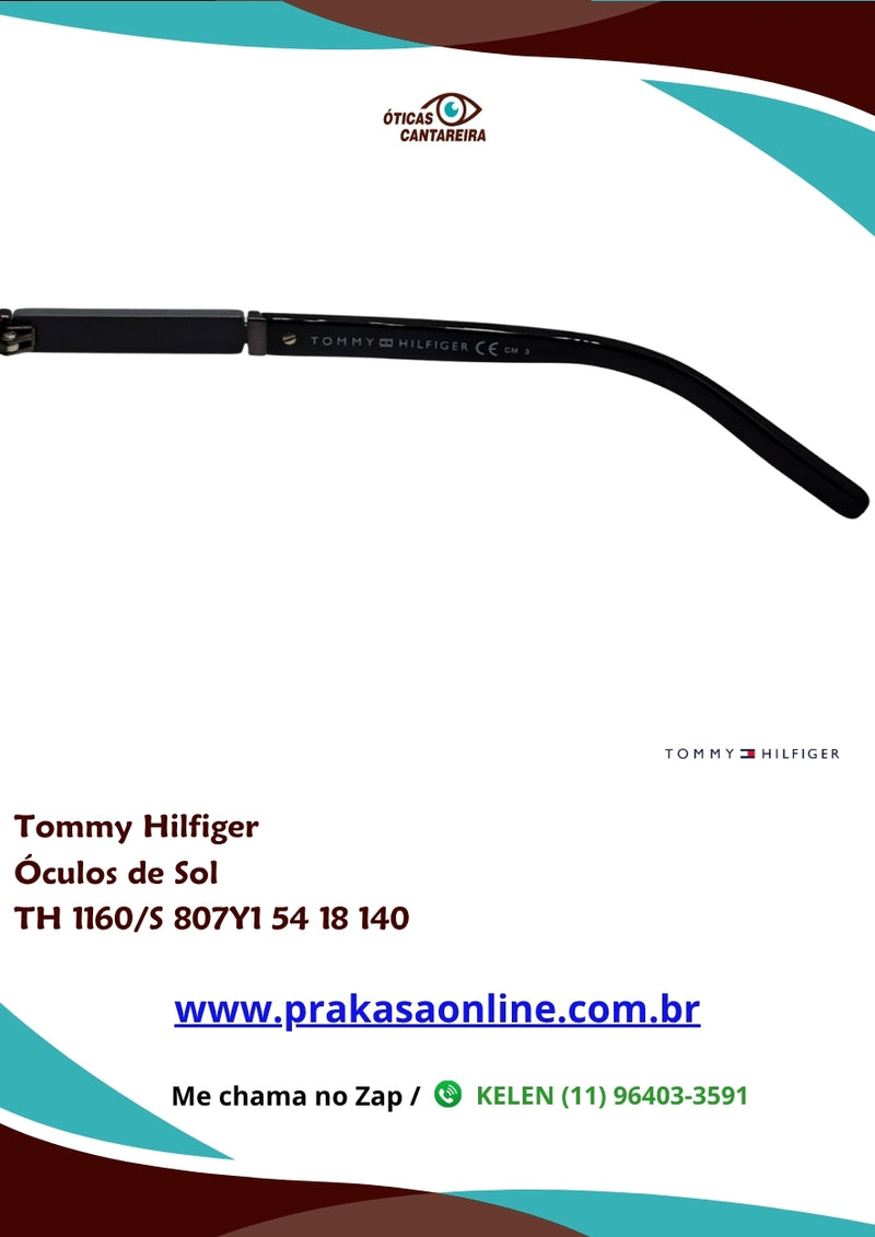 Tommy Hilfiger - Óculos de Sol - TH 1160/S 807Y1 54 18 140