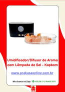 Umidificador/Difusor de Aroma com Lâmpada de Sal 200 ml - Kapbom (KA-2653)