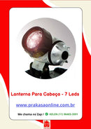 Lanterna de Cabeça 7 Leds Bicicleta Pesca Camping a Pilhas