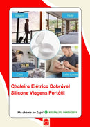 Jarra Chaleira Elétrica de Silicone Dobrável: Portátil, Ferve Rapidamente para Viagens e Uso em Qualquer Lugar, Ideal para Momentos de Conforto e Praticidade (Branco - 110v)