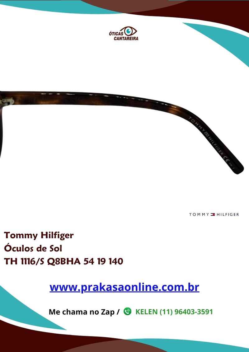 Tommy Hilfiger - Óculos de Sol - TH 1116/S Q8BHA 54 19 140