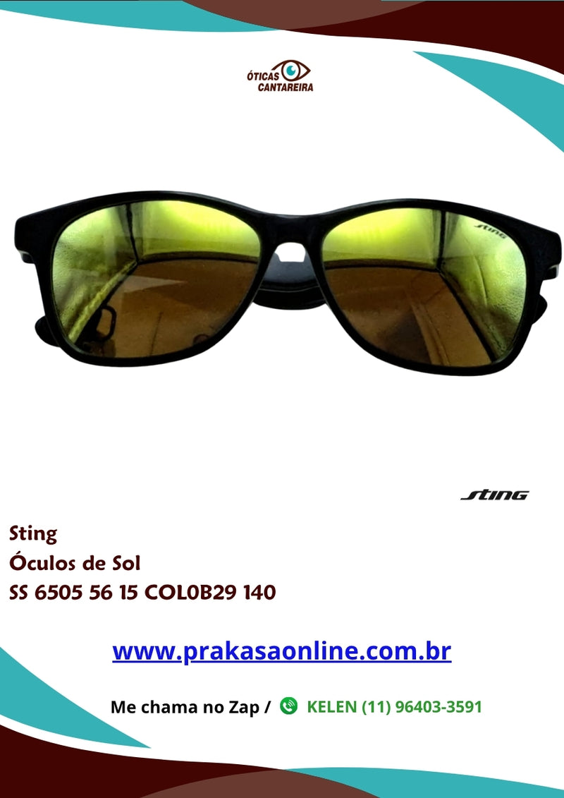 Sting - Óculos de Sol - SS 6505 56 15 COL0B29 140