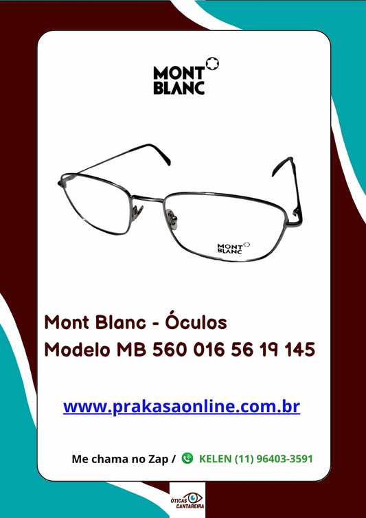 Mont Blanc - Armação Modelo MB 560 016 56 19 145