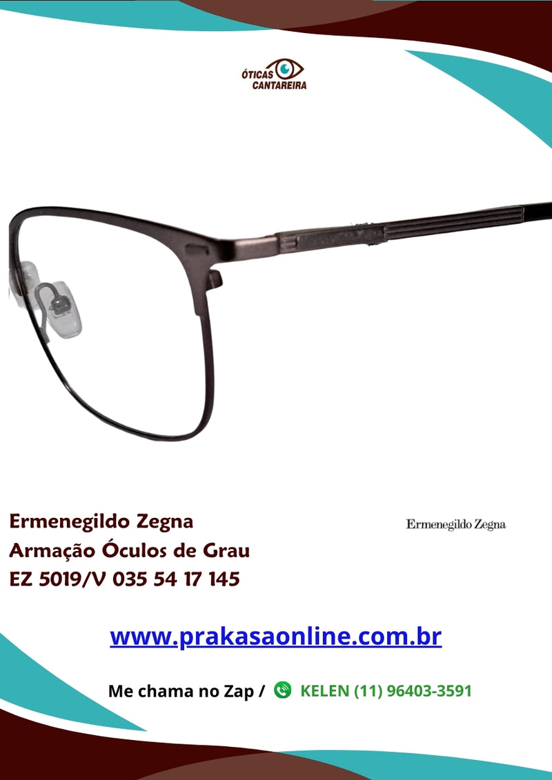 Ermenegildo Zegna - Armação de Óculos de Grau - EZ 5019/V 035 54 17 145