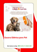 Escova a vapor automática 3 em 1 para gatos e cães
